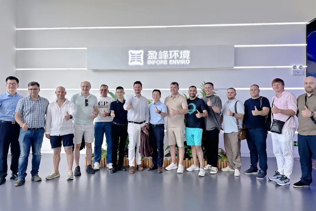 “出?！毙缕?俄羅斯考察團蒞臨盈峰環(huán)境參觀調(diào)研